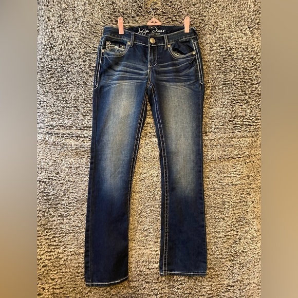 American Eagle Slim Boot Jeans Size   Dark wash 4 - Picture 1 of 8